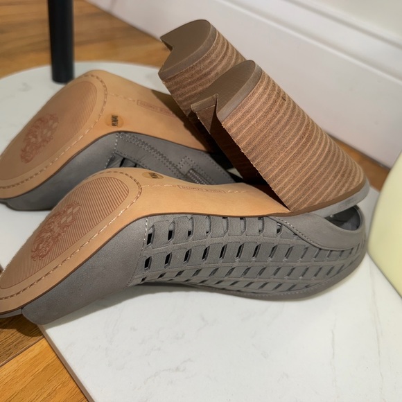 Vince Camuto Gray Cutout Heels | Size 9.5 Women’s Block Heel - Picture 10 of 11